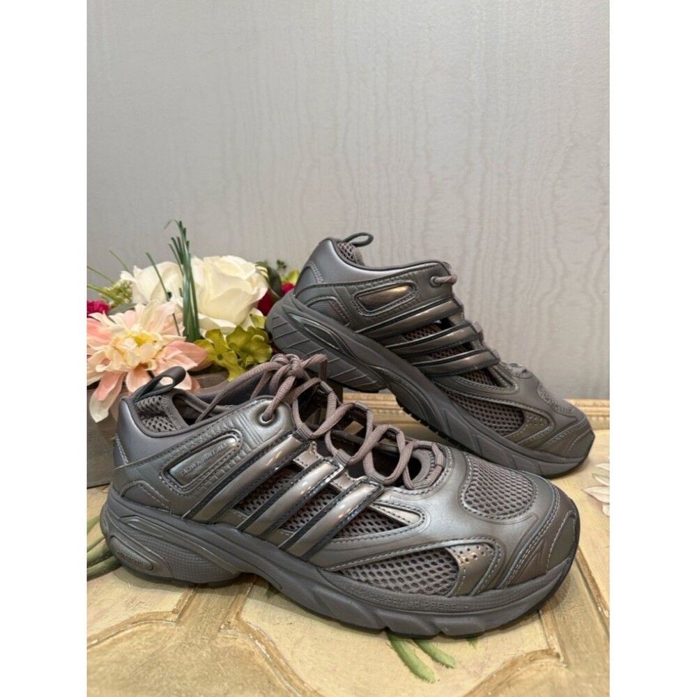 Adidas x Taqwa Bint Ali Adistar Pose Iron Metallic Sneakers Women’s Sz 9.5 - Picture 15 of 16